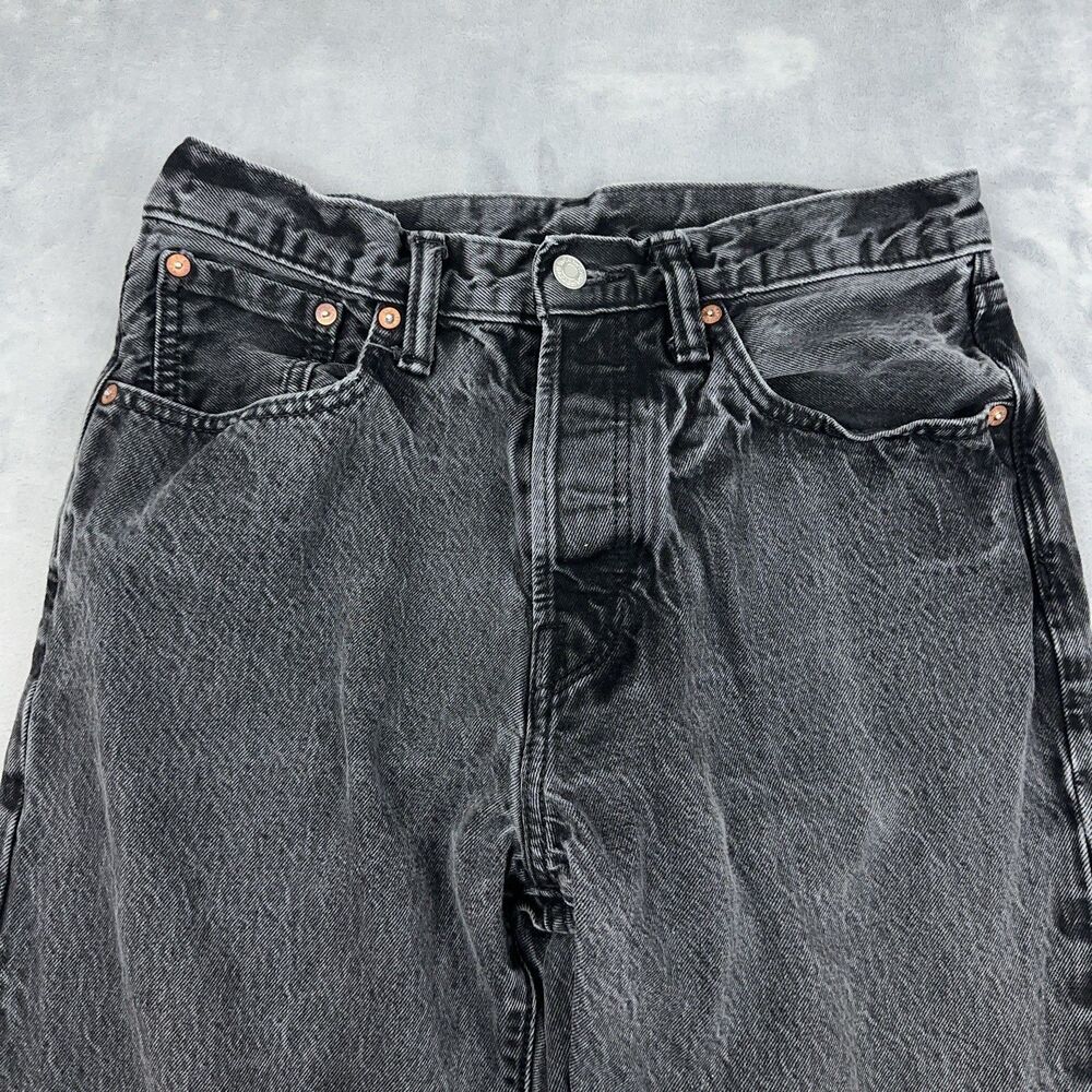 Gap 90's Loose Jeans Mens Size 30x32 Fits 29x30 Black Button Fly Grunge Denim - Picture 3 of 11